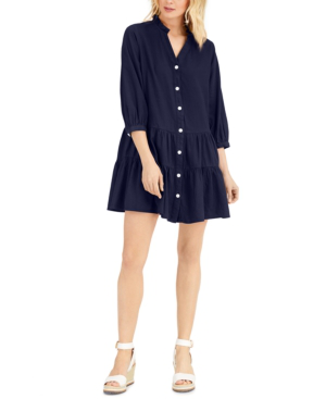 tommy hilfiger button down dress