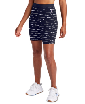 red champion biker shorts