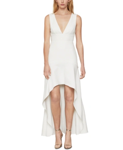 Shop Bcbgmaxazria High-low Dress In Off White