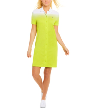 lacoste yellow dress