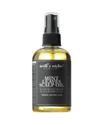 Shop Earth's Nectar Mint Leaves Scalp Oil, 2 oz In Medium Yel