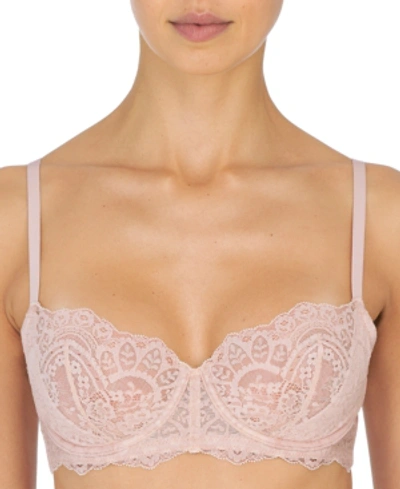 Shop Natori Women's Calm Cotton Unlined Underwire Bra 726242 In Rose Beige / Cashmere