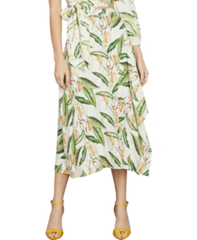 Shop Bcbgmaxazria Printed Skirt In Multi-bird Of Paradise