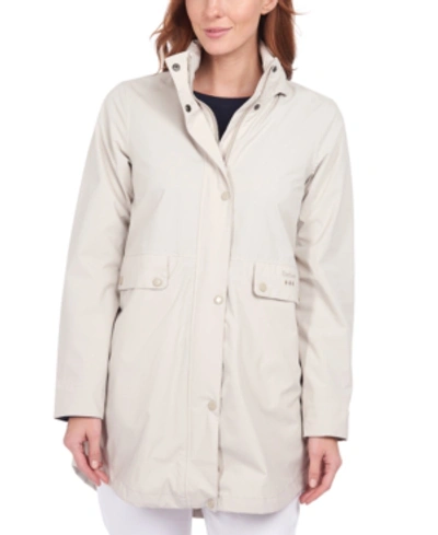 Shop Barbour Katafront Waterproof Concealed Hood Jacket In Mist