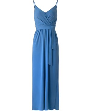 faux wrap maxi dress