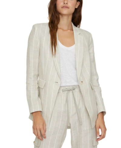 Shop Sanctuary Eastport Linen Blazer In Hampton Stripe