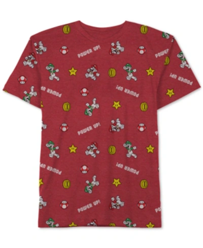 Shop Nintendo Toddler Boys Mario Icon Graphic T-shirt In Red Heather