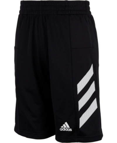 Shop Adidas Originals Little Boys New Pro Sport 3-stripes Shorts In Black
