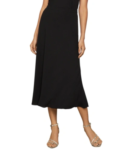 Shop Bcbgmaxazria Flounce Midi Skirt In Black