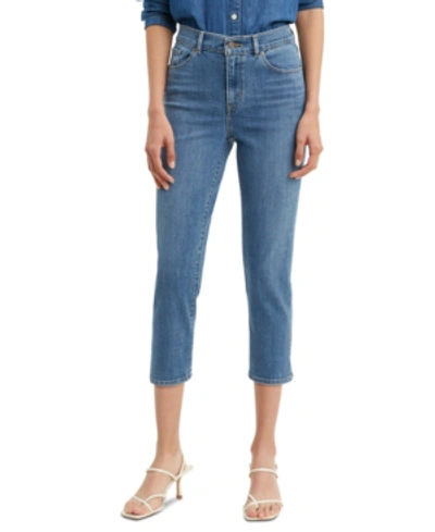 Shop Levi's Cropped Mid-rise Jeans In Maui Sail