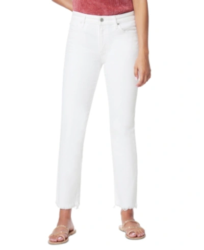 Shop Joe's Jeans The Lara Mid-rise Cigarette Ankle Jeans In White