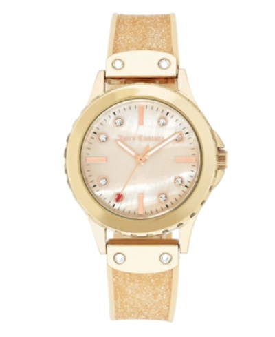 Shop Juicy Couture Woman's , 1012rmlp Silicon Strap Watch In Blush