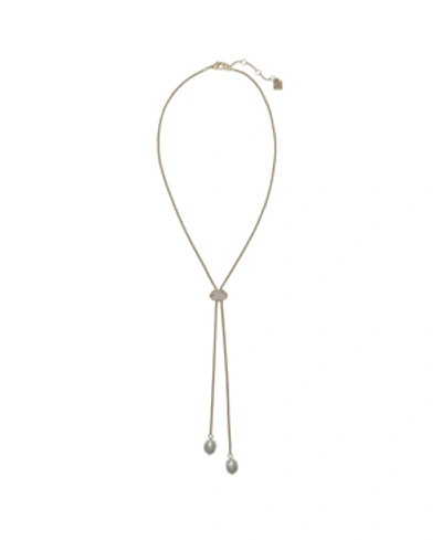 Shop Laundry By Shelli Segal Adjustable Y Necklace In Gold