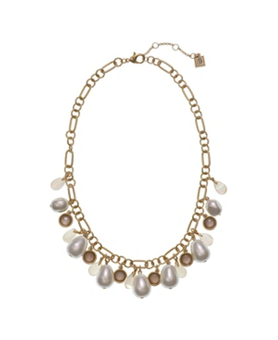 Shop Laundry By Shelli Segal Shakey Pearl Necklace In White