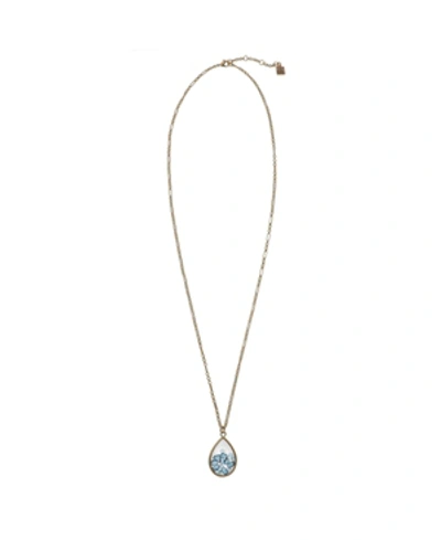 Shop Laundry By Shelli Segal Long Teardrop Pendant Necklace In Turquoise