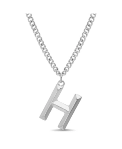 Shop Catherine Malandrino Women's Silver-tone "h" Initial Necklace
