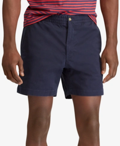 Shop Polo Ralph Lauren Men's Classic Fit Stretch Prepster 6" Shorts In Nautical Ink