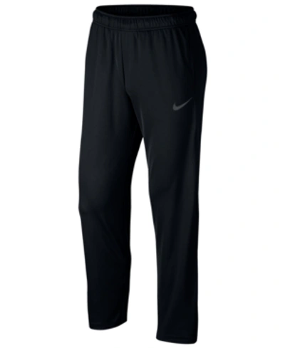 Shop Nike Men's Dri-fit Knit Training Pants In Black