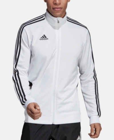 Shop Adidas Originals Adidas Men's Soccer Tiro Track Jacket In White/black