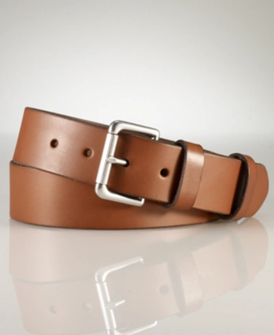 Shop Polo Ralph Lauren Men's Casual Leather Belt In Brown
