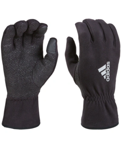 Shop Adidas Originals Men's Climawarm Comfort Fleece Gloves In Black