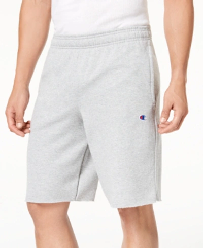 Champion Mélange Fleece-back Cotton-jersey Shorts In Oxford