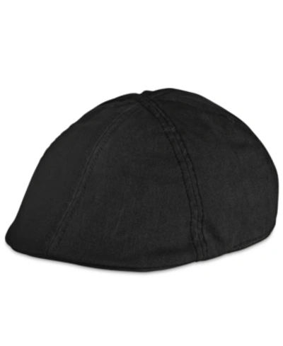 Shop Levi's Men's Oil Cloth Classic Ivy Hat With Flannel Band In Black