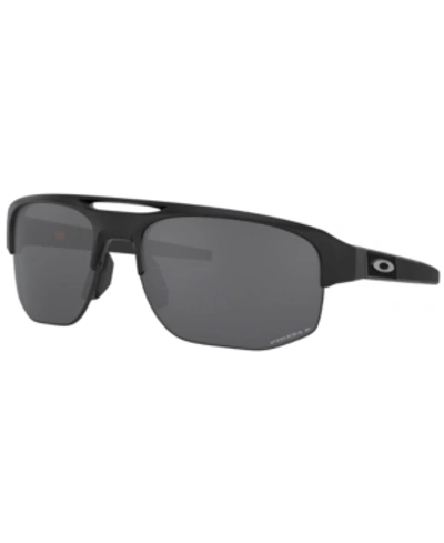 Shop Oakley Polarized Sunglasses, Mercenary Oo9424 70 In Matte Black/prizm Black Polarized