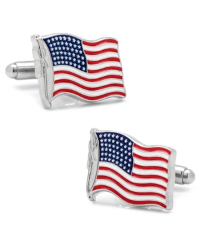 Shop Cufflinks, Inc Waving American Flag Cufflinks In Red