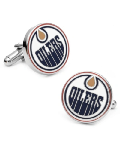 Shop Cufflinks, Inc Edmonton Oilers Cufflinks In Blue