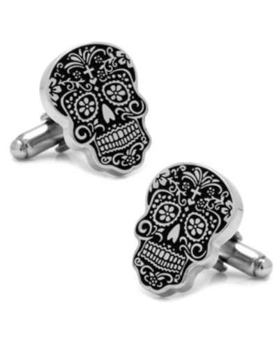 Shop Cufflinks, Inc Day Of The Dead Cufflinks In Silver