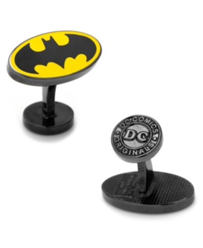 Shop Cufflinks, Inc Transparent Enamel Batman Cufflinks In Yellow