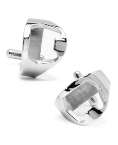 Shop Cufflinks, Inc Stainless Steel Bottle Opener Cufflinks In Silver