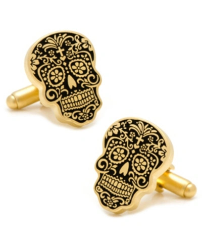 Shop Cufflinks, Inc Day Of The Dead Cufflinks In Gold