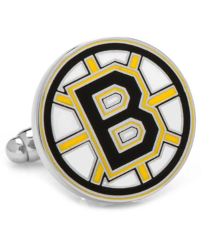 Shop Cufflinks, Inc Boston Bruins Cufflinks In Black