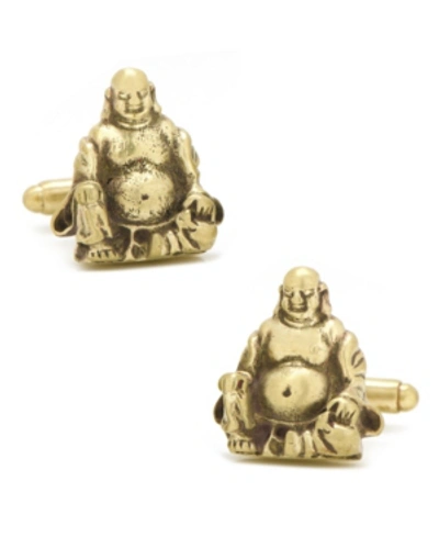 Shop Cufflinks, Inc Smiling Buddha Cufflinks In Gold