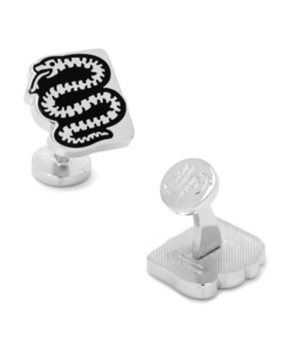 Shop Cufflinks, Inc Slithering House Snake Cufflinks In Silver