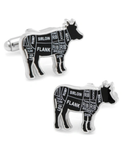 Shop Cufflinks, Inc Beef Butcher Cuts Cufflinks In Black