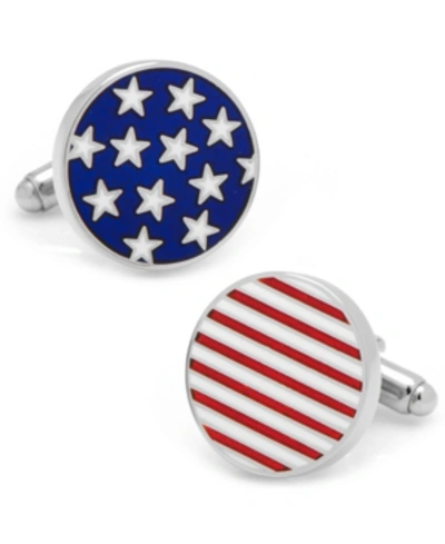 Shop Cufflinks, Inc Stars And Stripes American Flag Cufflinks In Blue