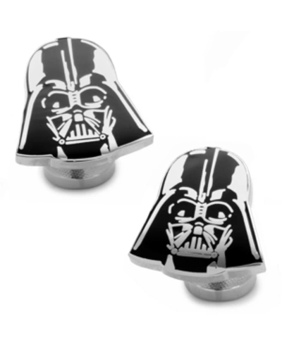 Shop Cufflinks, Inc Recessed Matte Darth Vader Head Cufflinks In Black