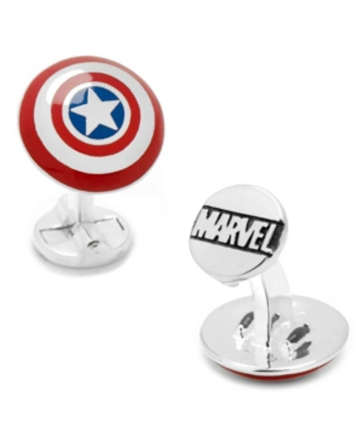 Shop Cufflinks, Inc 3d Captain America Shield Cufflinks In Multi