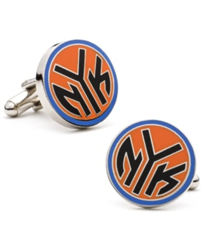 Shop Cufflinks, Inc New York Knicks Nyk Logo Cufflinks In Orange