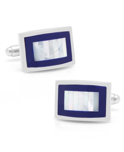 Cufflinks, Inc Mother-of-pearl And Lapis Blue Key Cufflinks In Blue