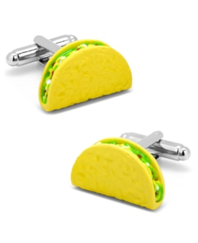 Shop Cufflinks, Inc 3d Taco Cufflinks In Yellow