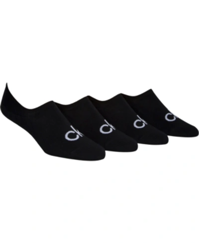 Shop Calvin Klein Men's 4-pk. Logo Liner Socks In Black