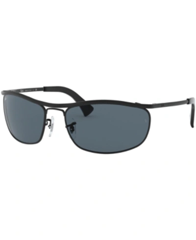 Shop Ray Ban Ray-ban Sunglasses, Rb3119 In Top Black Demishiny/black/blue