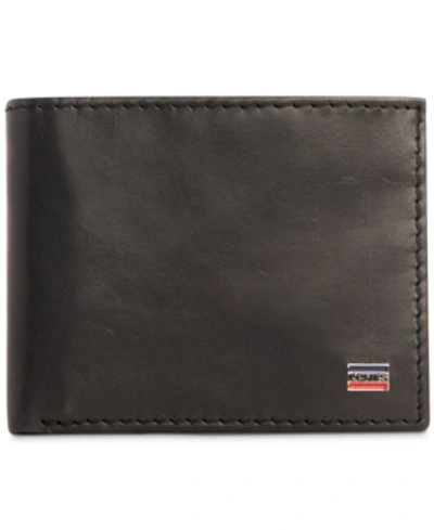 Shop Levi's Men's Stanyan Passcase Wallet In Black
