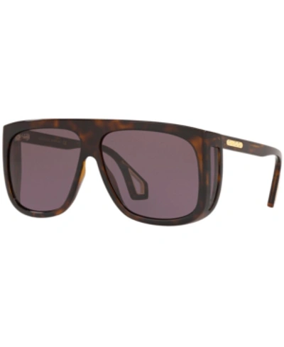 Shop Gucci Sunglasses, Gg0467s 62 In Tortoise/grey