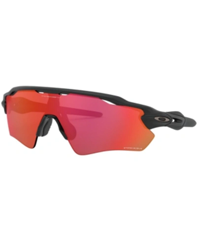 Shop Oakley Sunglasses, Radar Ev Path Oo9208 38 In Matte Black/prizm Trail Torch