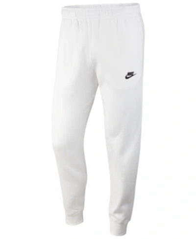 Shop Nike Men's Sportswear Club Fleece Joggers In White